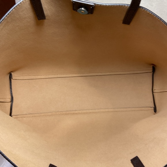 Jimmy Choo Nine2Five E/W Leather Tote + Pouch - Picture 6 of 15